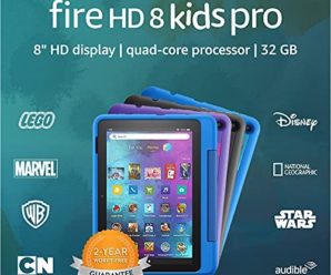 Introducing Fire HD 8 Kids Pro tablet, 8″ HD, ages 6–12, 32 GB, Sky Blue