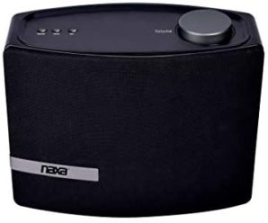 NAXA Electronics NAS-5001 Wi-Fi & Bluetooth Multi-Room Speaker with Amazon Alexa Voice Control Compatible with iPhone & Android Devices Black