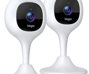 Voger 2PCS Baby Monitor Camera with 2-Way Audio 1080P WiFi Home Security Camera with Motion Detection Night Vision, Compatible with Alexa/Cloud Service/iOS and Android System