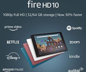 Fire HD 10 Tablet (10.1″ 1080p full HD display, 32 GB) – Black (2019 Release)