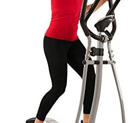 Sunny Health & Fitness SF-E905 Elliptical Machine Cross Trainer with 8 Level Resistance and Digital Monitor