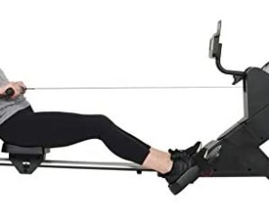 Sunny Health & Fitness Carbon Premium Air Magnetic Fan Rowing Machine – SF-RW5983