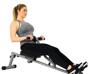 Sunny Health & Fitness SF-RW1205 Rowing Machine Rower with 12 Level Adjustable Resistance, Digital Monitor and 220 LB Max Weight