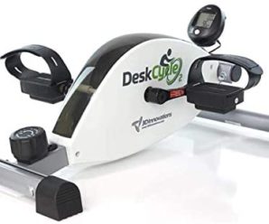 DeskCycle Under Desk Bike Pedal Exerciser – Mini Exercise Bike Desk Cycle – Exercise Peddler Bike for Home Workout & Office Exercise Equipment