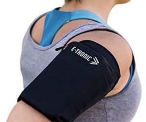 Phone Armband Sleeve: Running Sports Arm Band Strap Holder Pouch Case for Exercise Workout Compatible with iPhone 5S SE 6 6S 7 8 X Plus iPod Android Samsung Galaxy S5 S6 S7 S10 Black Large