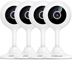 Indoor Security Camera, Goowls 4-Pack 1080P HD 2.4GHz WiFi Indoor IP Plug-in Camera Home Security System for Baby/Pet/Nanny with Night Vision Motion Detection Two-Way Audio Compatible with Alexa