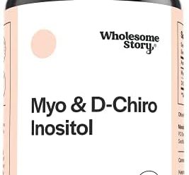 Myo-Inositol & D-Chiro Inositol Blend | 30-Day Supply | Most Beneficial 40:1 Ratio | Hormonal Balance & Healthy Ovarian Function Support for Women | Vitamin B8 | Made in USA (120 Capsules)