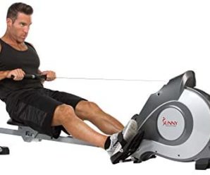 Sunny Health & Fitness Magnetic Rowing Machine Rower with LCD Monitor