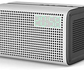 GGMM E3 Bluetooth WiFi Speaker Alexa Built-in Alexa Speaker, Multi Room Play Smart Speaker with LED Clock, Alarm Setting, USB Charging Port, Stereo Sound Airplay Speaker, White (Renewed)