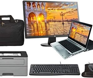 HP Elite 8460p All in One Laptop with 24 Inch Monitor, Printer, Docking, Keyboard, Mouse, Laptop Bag, Intel i5 2.5GHz, 16GB, 1TB SSD, Win 10 Pro, Office 365 (Renewed)