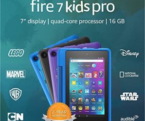 Fire 7 Kids Pro tablet, 7″ display, ages 6+, 16 GB, Sky Blue