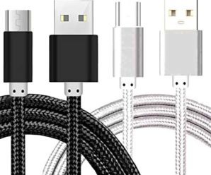 [2Pack] iEugen Charger Cord Compatible with Amazon Fire Tablet HD HDx, Fire HD 8, Fire 7 10&Kids Edition, Fire TV Stick/All Fire TV Pendant, E-Readers,5ft USB to Micro-USB Cable-Black+Silver