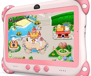 Kids Tablet 7 inch WiFi Kids Tablets 32G Android Tablet for Kids Dual Camera Educational Games Parental Control, Toddler Tablet with Kids Software Pre-Installed Kid-Proof YouTube Netflix (Pink)