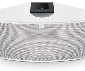 Bluesound Pulse Mini 2i Compact Wireless Multi-Room Smart Speaker with Bluetooth – White – Compatible with Alexa and Siri