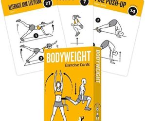 Exercise Cards BODYWEIGHT – Home Gym Workout Personal Trainer Fitness Program Tones Core Ab Legs Glutes Chest Biceps Total Upper Body Workouts Calisthenics Training Routine