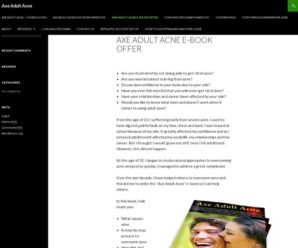 Axe Adult Acne E-book Offer (NEW) | Axe Adult Acne