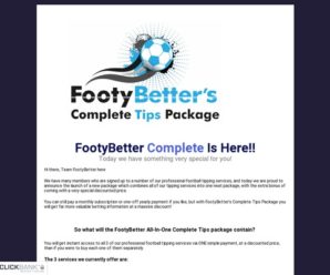 Complete Tips Package – FootyBetter