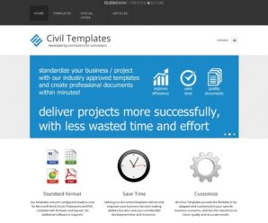 Civil Engineering Templates – Project Management Document Templates