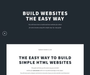 Easy way to build simple HTML websites