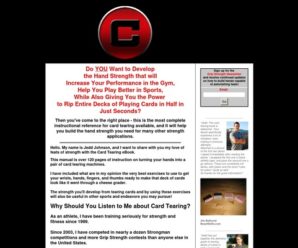 Card Tearing System – How to Tear Decks of Cards and Build Hands of Steel