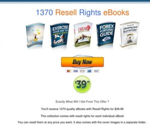 1370 eBooks With Resell Rights