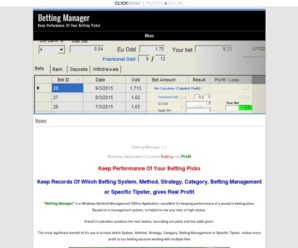 Home – Betting Manager