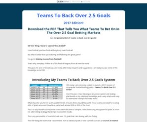 Over 2.5 Goals Football Betting Tips – Over 2.5 Goals Football Betting Tips