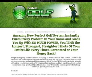 Perfect Golf System – Complete Monthly Golf Membership System – Get The Perfect Swing + More!