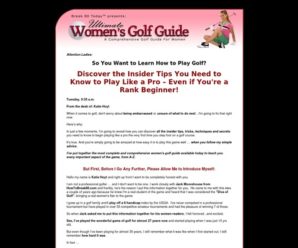 Ultimate Women’s Golf Guide