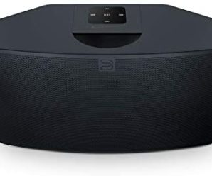 Bluesound Pulse Mini 2i Compact Wireless Multi-Room Smart Speaker with Bluetooth – Black – Compatible with Alexa and Siri