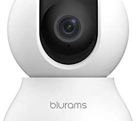 Security Camera 2K, blurams Baby Monitor Dog Camera 360-degree for Home Security w/ Smart Motion Tracking, Phone App, IR Night Vision, Siren, Works with Alexa & Google Assistant & IFTTT, 2-Way Audio