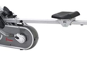 Sunny Health & Fitness SF-RW5624 Full Motion Magnetic Rowing Machine Rower w/ LCD Monitor