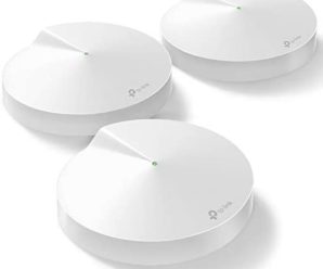 TP-Link Deco Mesh WiFi System(Deco M5) –Up to 5,500 sq. ft. Whole Home Coverage and 100+ Devices,WiFi Router/Extender Replacement, Anitivirus, 3-pack