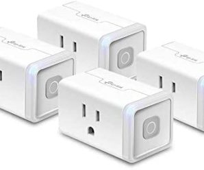 Kasa Smart Plug HS103P4, Smart Home Wi-Fi Outlet Works with Alexa, Echo, Google Home & IFTTT, No Hub Required, Remote Control, 15 Amp, UL Certified,4-Pack , White