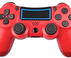 PS4 Controller Wireless Gamepad for Playstation 4,PC Windows,iPhone,Android with Touch Pad High-Precison Joystick-Red