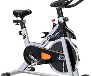 YOSUDA Indoor Cycling Bike Stationary – Cycle Bike with Ipad Mount ＆Comfortable Seat Cushion (Gray)