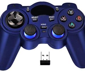 USB Wireless Gaming Controller Gamepad for PC/Laptop Computer(Windows XP/7/8/10) & PS3 & Android & Steam (Blue)