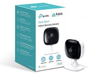 Kasa Smart (KC100) Spot Indoor Camera by TP-Link, 1080p HD Smart Home Security Camera with Night Vision, Motion Detection for Pet Baby Monitor, Works with Alexa Echo & Google Home