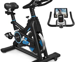 LABODI Exercise Bike, Stationary Indoor Cycling Bike, Cycle Bike for Home Cardio Gym, Belt Drive Workout Bike with 35 LBS Flywheel, Thickened Frame Upgraded Version