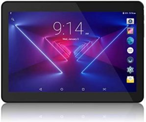 Lectrus Tablet 10 inch Android Version, Quad-Core 1.3GHz, 5G WiFi Tablets PC with Dual Cameras, 800×1280 Touch Screen Full HD Display, 16GB, 6000mAh Battery, Bluetooth, FM, YouTube, Black