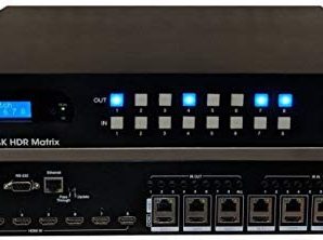 8×16 8×8 HDR 18GBPS HDbaseT 4K Matrix SWITCHER 16×16 with 8 Receivers HDMI 2.0a 2.0 CAT6 CAT5e HDMI HDCP2.2 Routing SPDIF Audio CONTROL4 Savant Home Automation