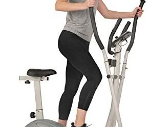 Sunny Health & Fitness 2 in 1 Magnetic Elliptical Upright Bike – SF-E3903