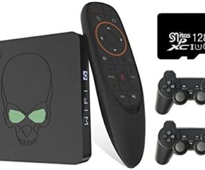 Super Console X King, Retro Game Consoles,Android 9.0 TV Box,Smart TV Box Amlogic S922X,Hexa-core, 4GB RAM 64GB ROM ,Support 2.4G 5.8G WiFi BT 4.1 4K 60fps 2.4G Voice Remote Control (128G)