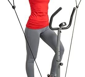 Sunny Health & Fitness Handlebar Fitness Step Machine with Resistance Bands – SF-S020065