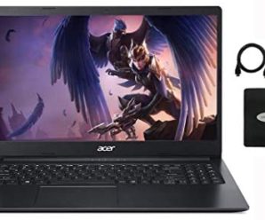 Newest Acer Aspire 1 15.6″ FHD laptop business and student, Intel Celeron N4020(Up to 2.8 GHz), 4GB RAM, 64GB eMMC, Up to 10-Hours Battery Life, Microsoft 365 Personal, Win10 w/Ghost Manta Accessories