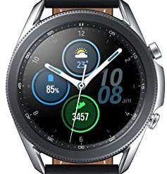 SAMSUNG Galaxy Watch 3 (45mm, GPS, Bluetooth) Smart Watch with Advanced Health Monitoring, Fitness Tracking, and Long lasting Battery – Mystic Silver (US Version)