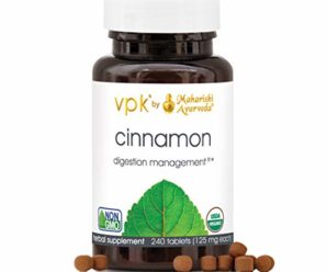 Organic Cinnamon | 240 Herbal Tablets – 125 mg ea. | Boosts Digestive Fire | Detoxes the GI Tract | Powerful Antioxidant that Promotes Overall Health