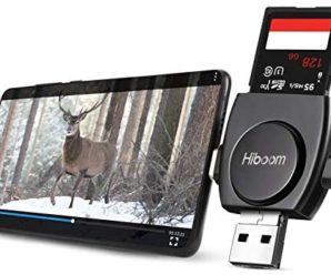 Trail Camera Viewer Compatible with iPhone iPad Mac Android, 4 in 1 SD and Micro Card Reader to View Photos from Wildlife Hunting Game Camera on Smartphone for Hunter with iOS, Android Devices