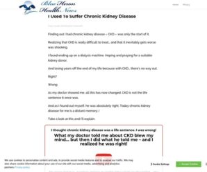 My Chronic Kidney cb | Blue Heron Health News