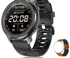 Lucakuins T30 (32.5mm, Bluetooth) Smart Call Watch, With Full Circle Full Touch Personalized Dial, Music Player/Wrist Phone/Heart Rate Monitor/Fitness Tracking/IP67 Waterproof